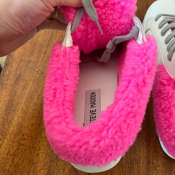 Steve Madden Polaris Slip on Sherpa Sneaker - Picture 8 of 15